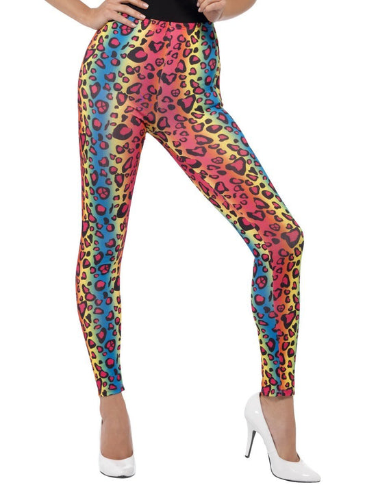 Neon Leopard Print Leggings Wholesale