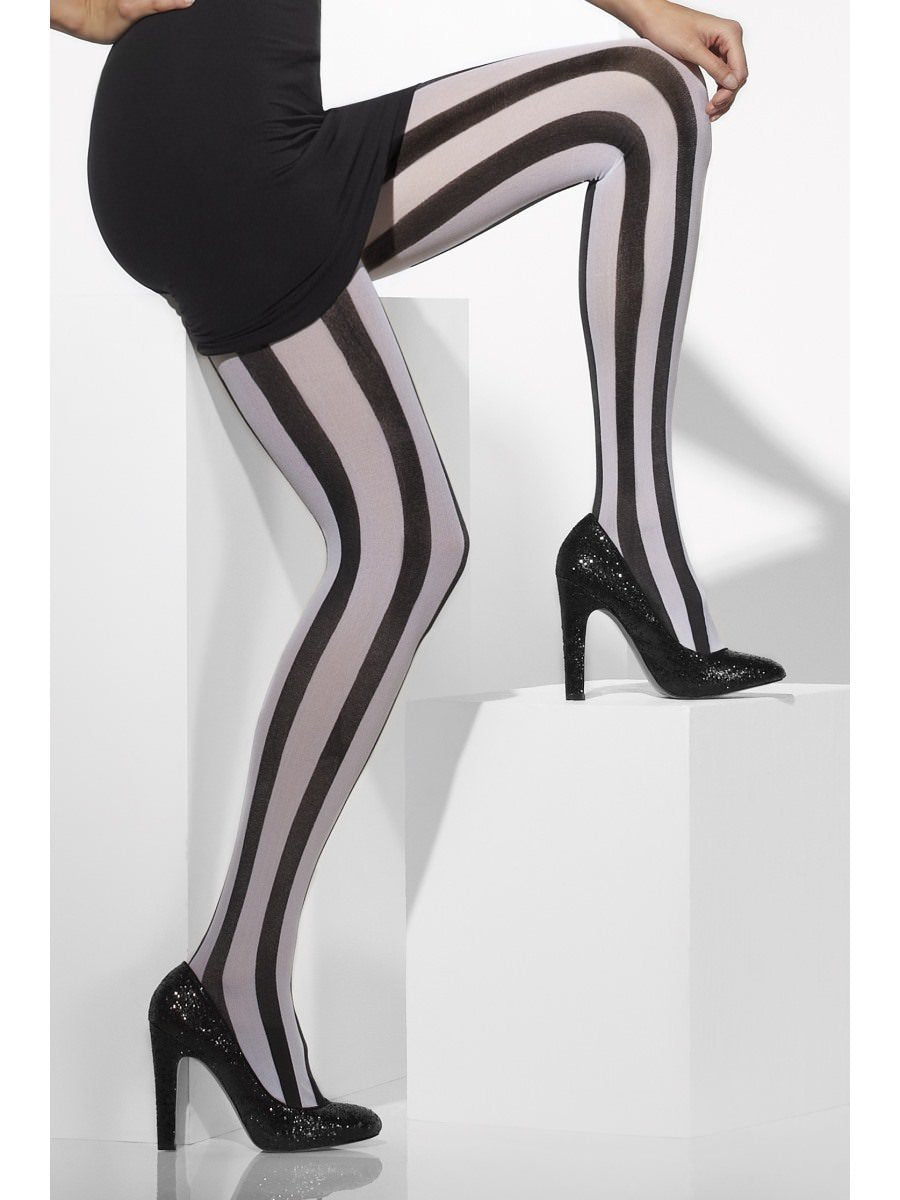 Opaque Tights, Black & White Wholesale