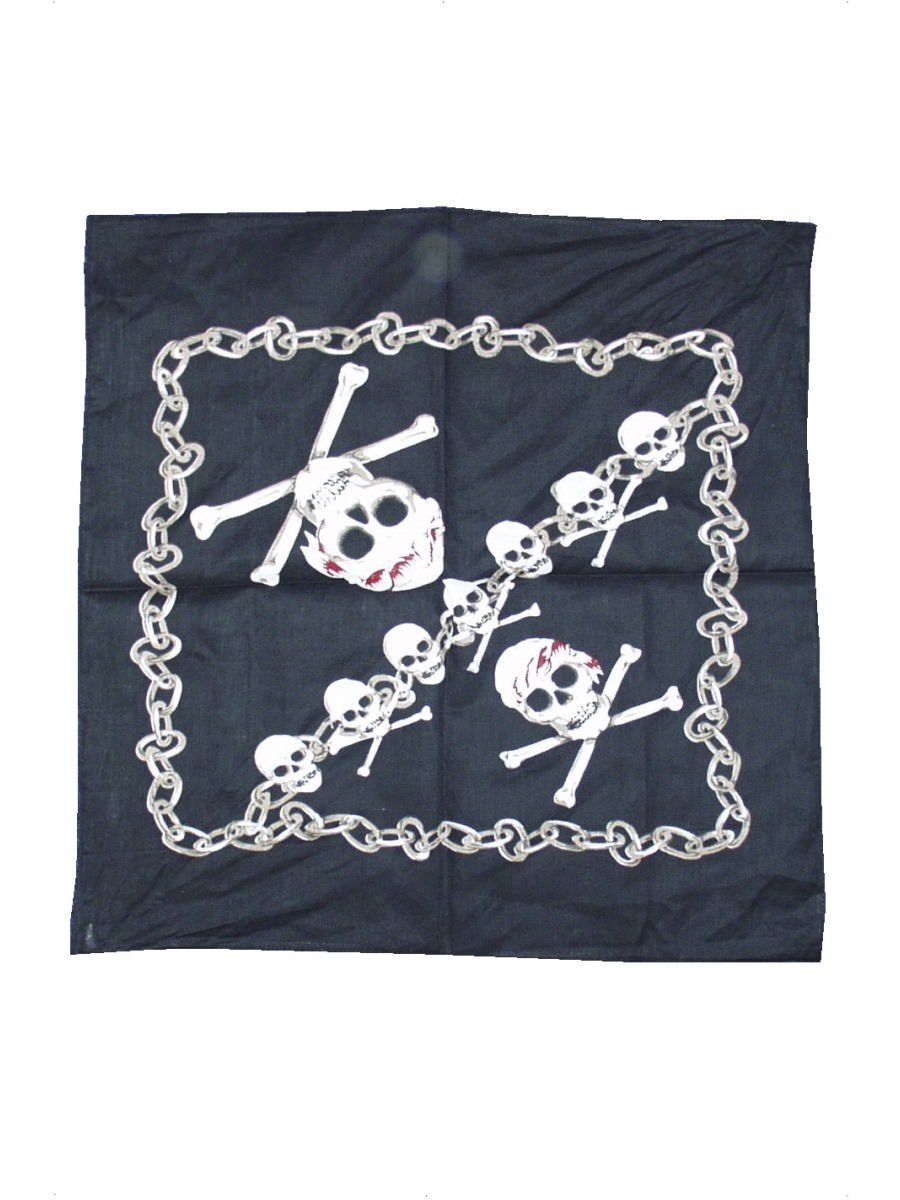 Pirate Bandana, with Skull and Crossbones Print Wholesale