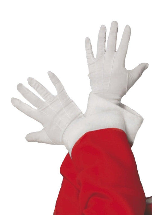 Santa Gloves, White Wholesale
