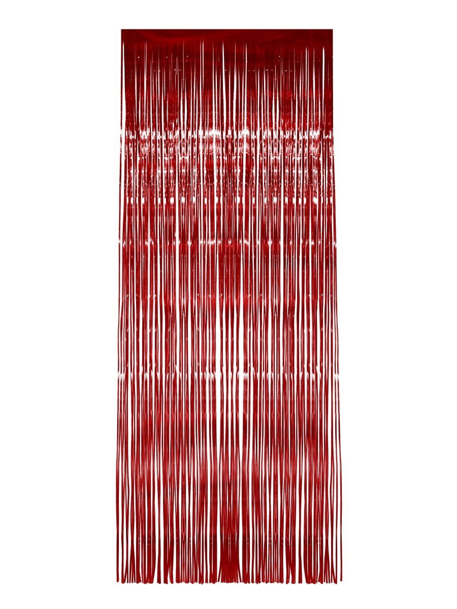 Shimmer Curtain, Red, Metallic Wholesale