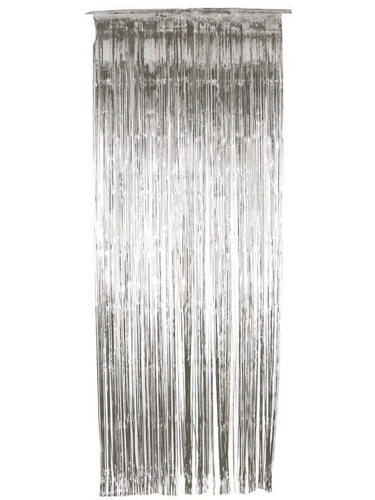 Shimmer Curtain, Silver, Metallic Wholesale