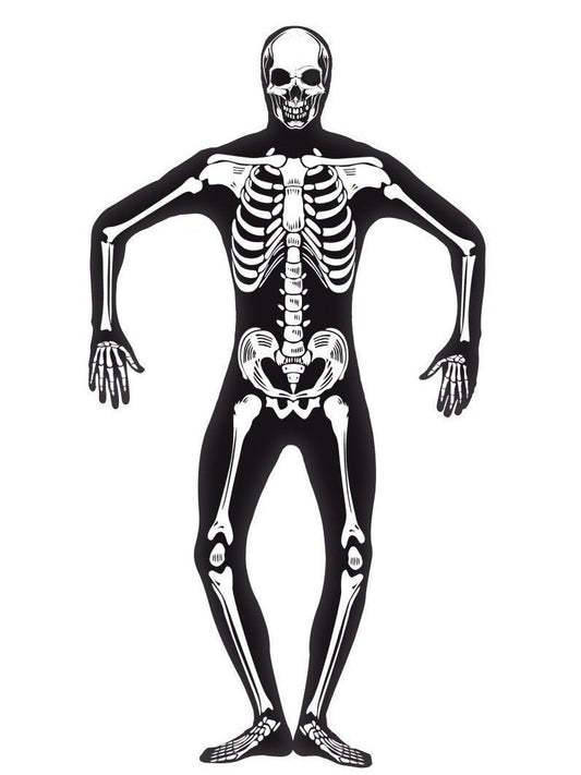Skeleton Second Skin Costume, Black Wholesale
