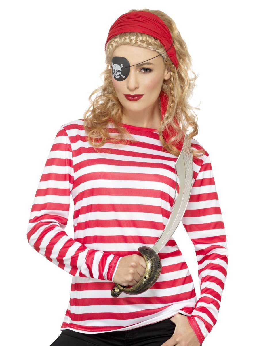 Stripy T-Shirt, Red Wholesale