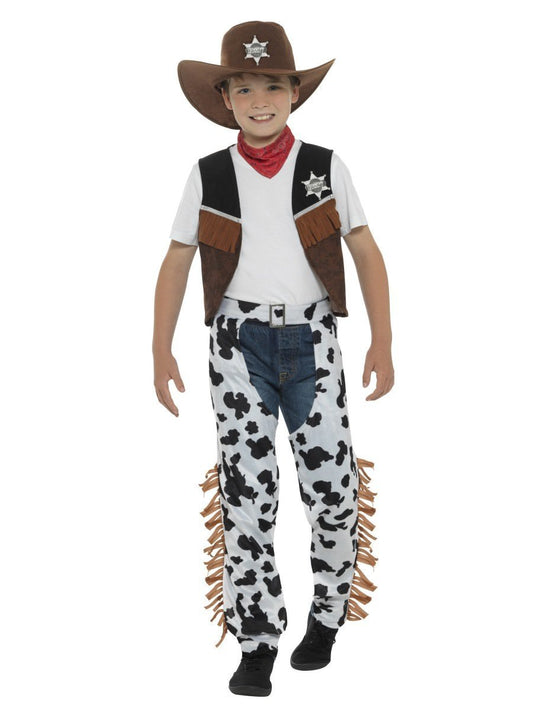 Texan Cowboy Costume, Child, Brown & Black Wholesale