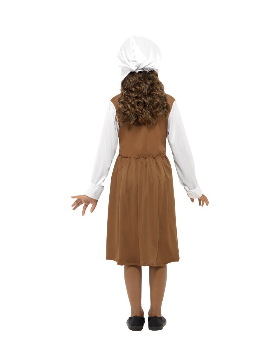 Tudor Girl Costume, Brown Wholesale