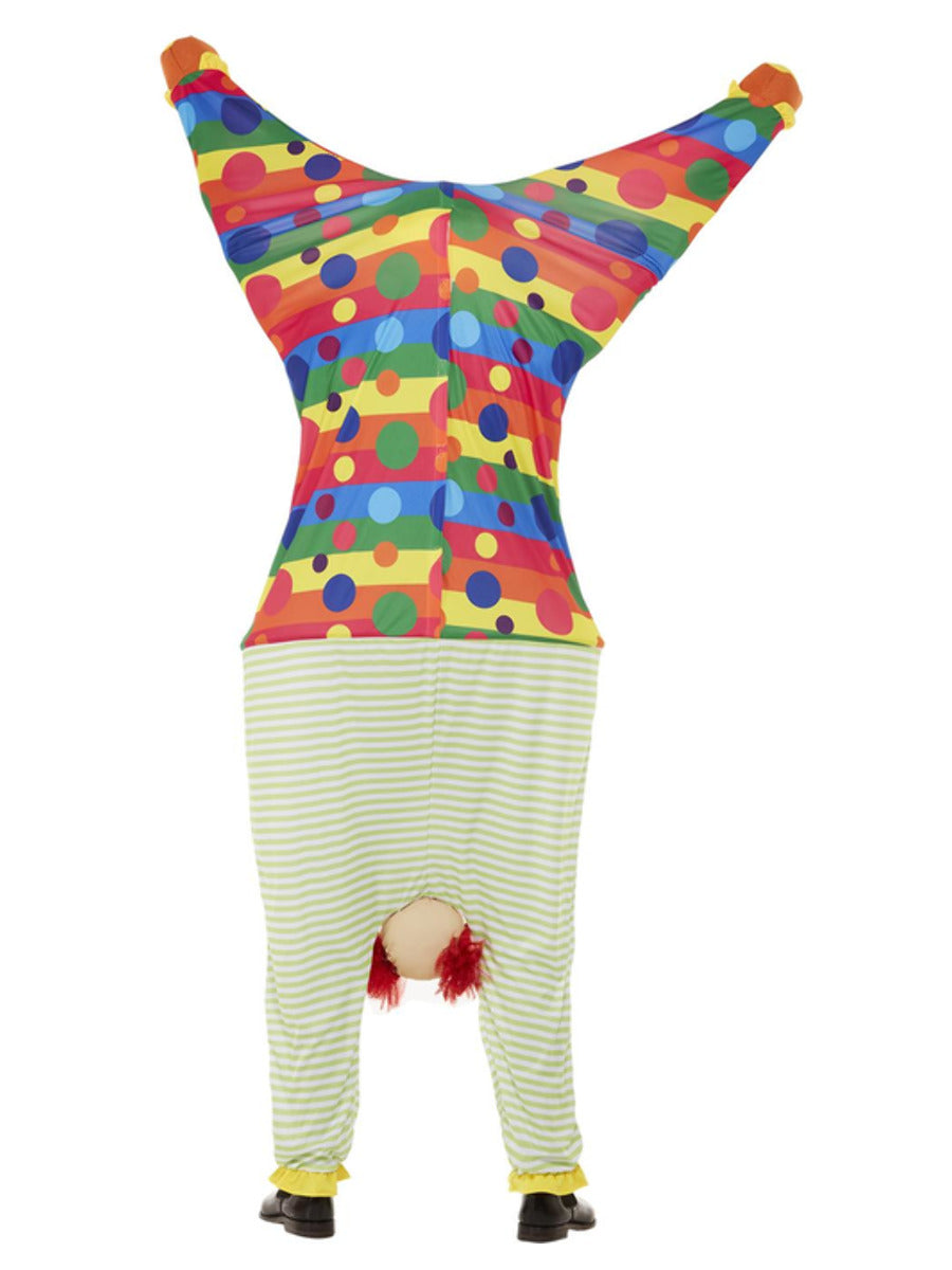 Upside Down Clown Costume Multicoloured WHOLESALE Back
