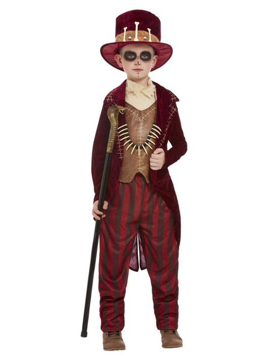 Voodoo Witch Doctor Costume Burgundy WHOLESALE
