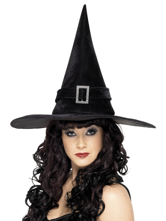 Witch Hat with Diamante Buckle Wholesale