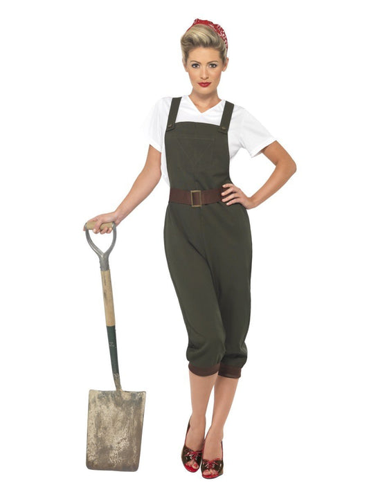 WW2 Land Girl Costume, Green Wholesale