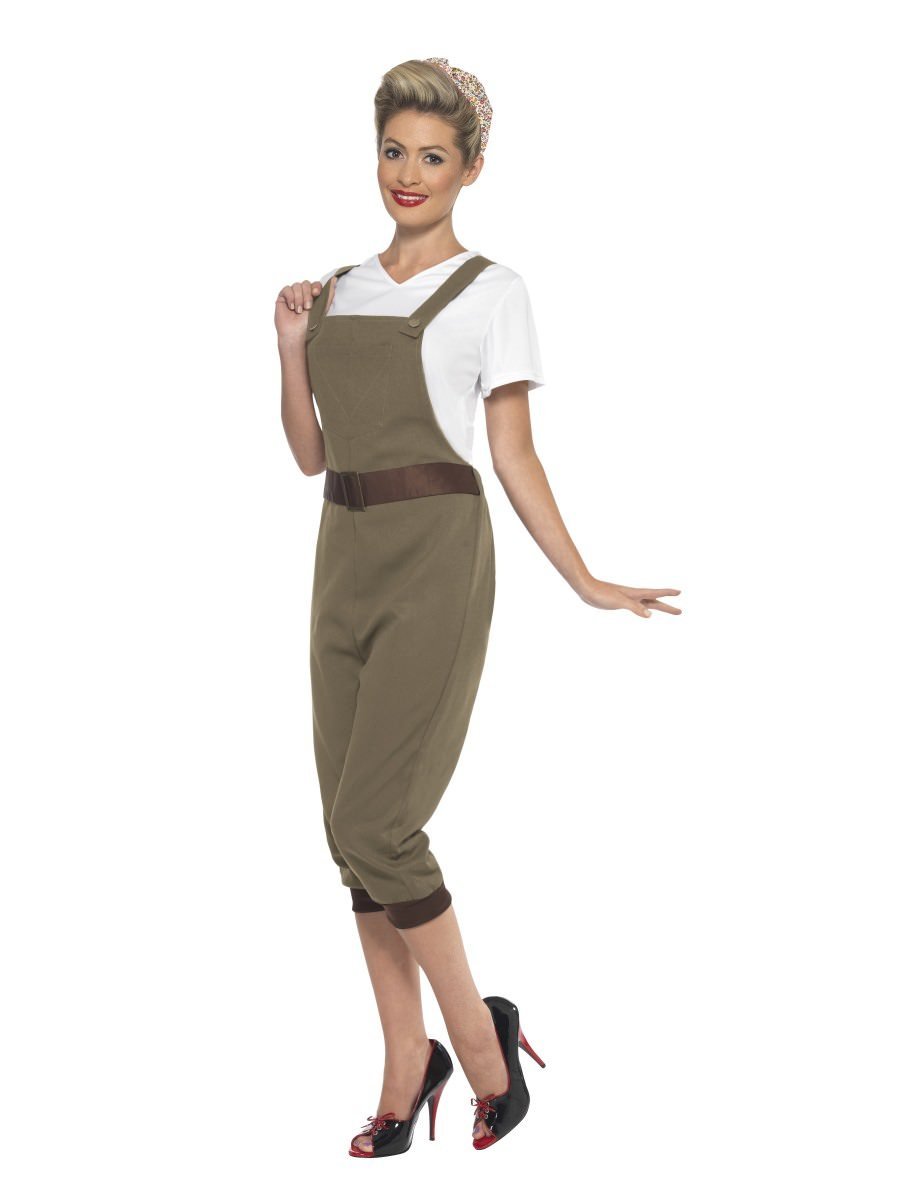 WW2 Land Girl Costume, Khaki Wholesale