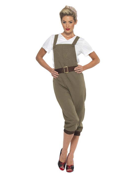 WW2 Land Girl Costume, Khaki Wholesale